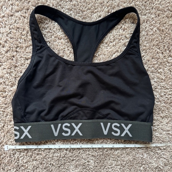 Victoria’s Secret VSX Black Sports Bra - Medium - Gym, Workout, Yoga Essential - Picture 2 of 6